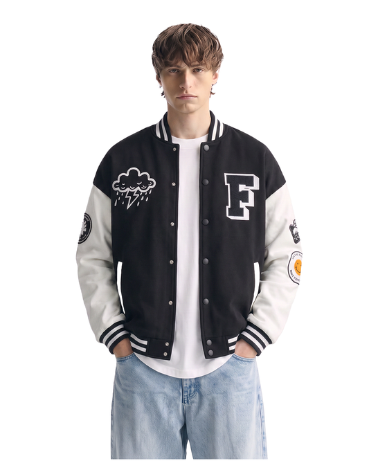 Did I Imagine It? Black Varsity Jacket