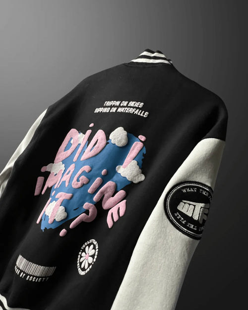 DID I IMAGINE IT? VARSITY JACKET - WHAT THE FLEX