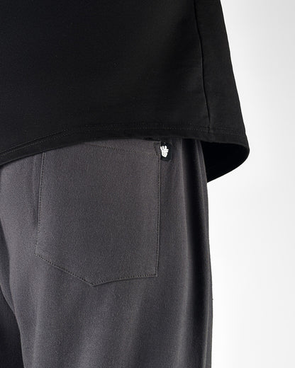 Grey Dropout Sweatpants