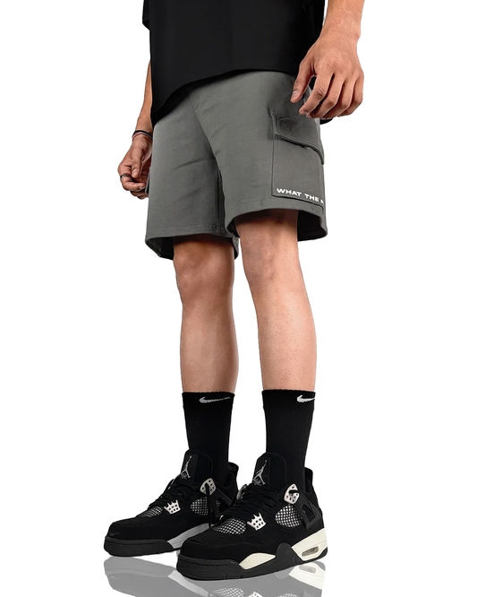 Dropzone Grey Cotton Shorts