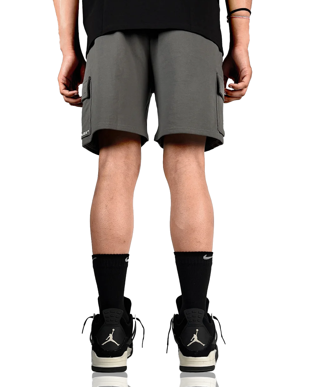 Dropzone Grey Cotton Shorts