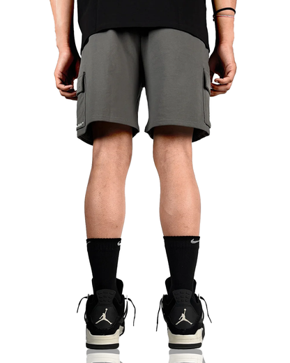 Dropzone Grey Cotton Shorts
