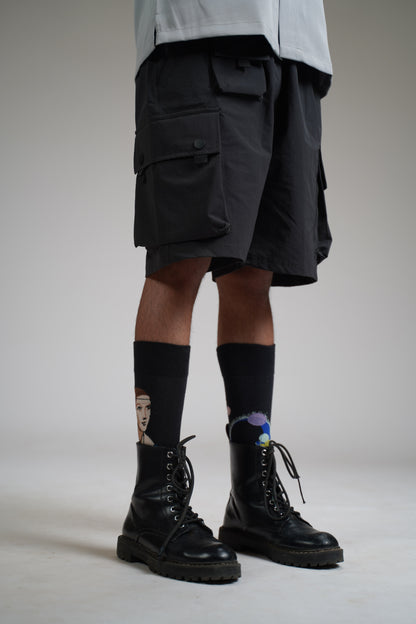 DARK GREY BASIC UTILITY Shorts