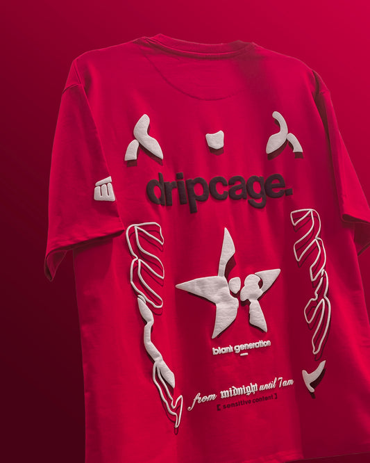 Dripcage Pink Heavyweight Oversized T-shirt