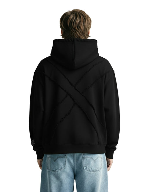 Fearless Black Oversized Hoodie