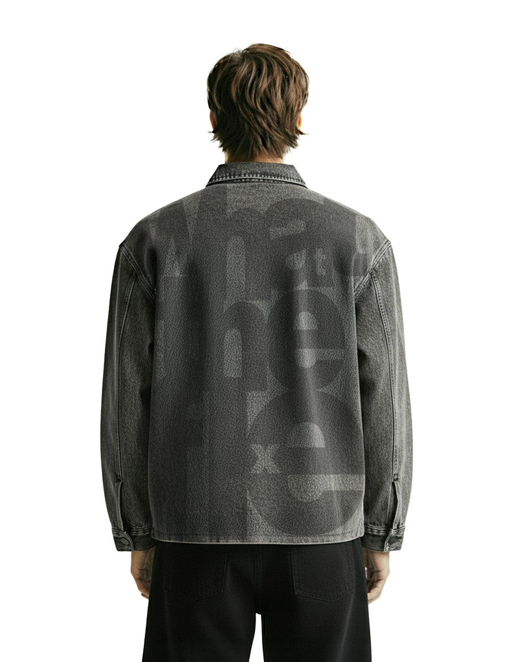 Flex Star Black Long Sleeve Denim Shirt