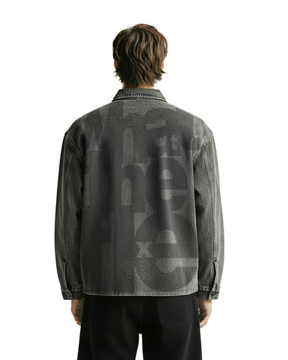 Flex Star Black Long Sleeve Denim Shirt