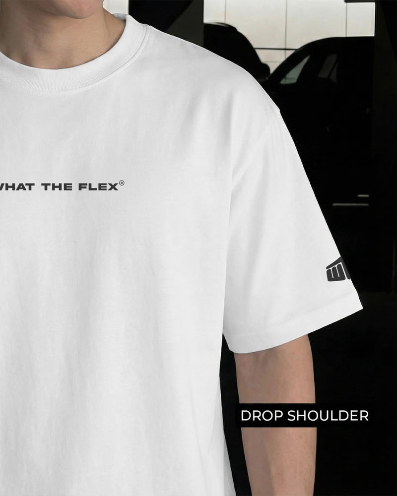 Flex Soda Boxy-Fit White T-Shirt