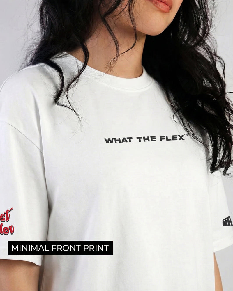 Flex Soda Boxy-Fit White T-Shirt