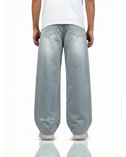 Frost Blue Baggy Jeans