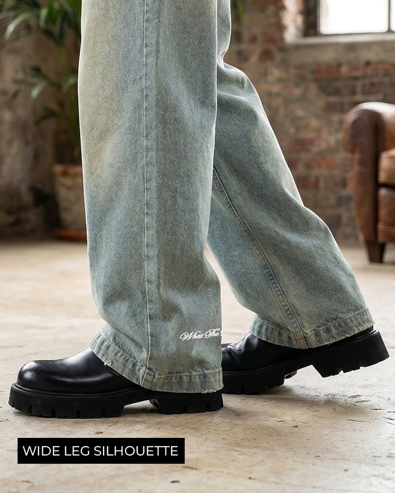 Frost Blue Baggy Denim Jeans