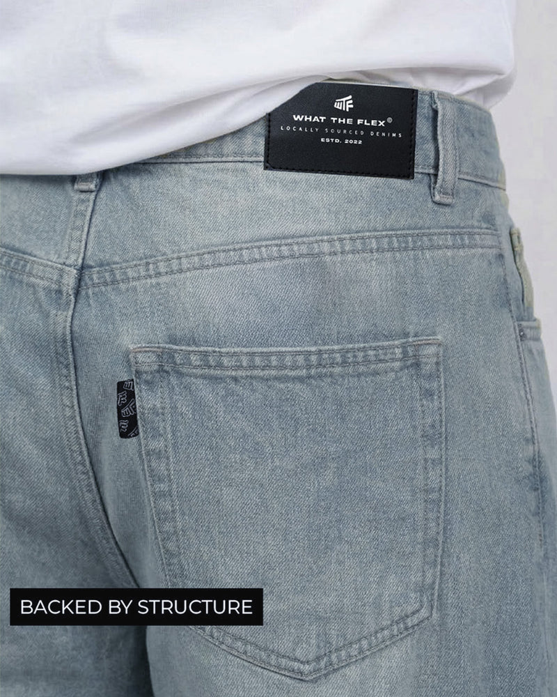 Frost Blue Baggy Jeans
