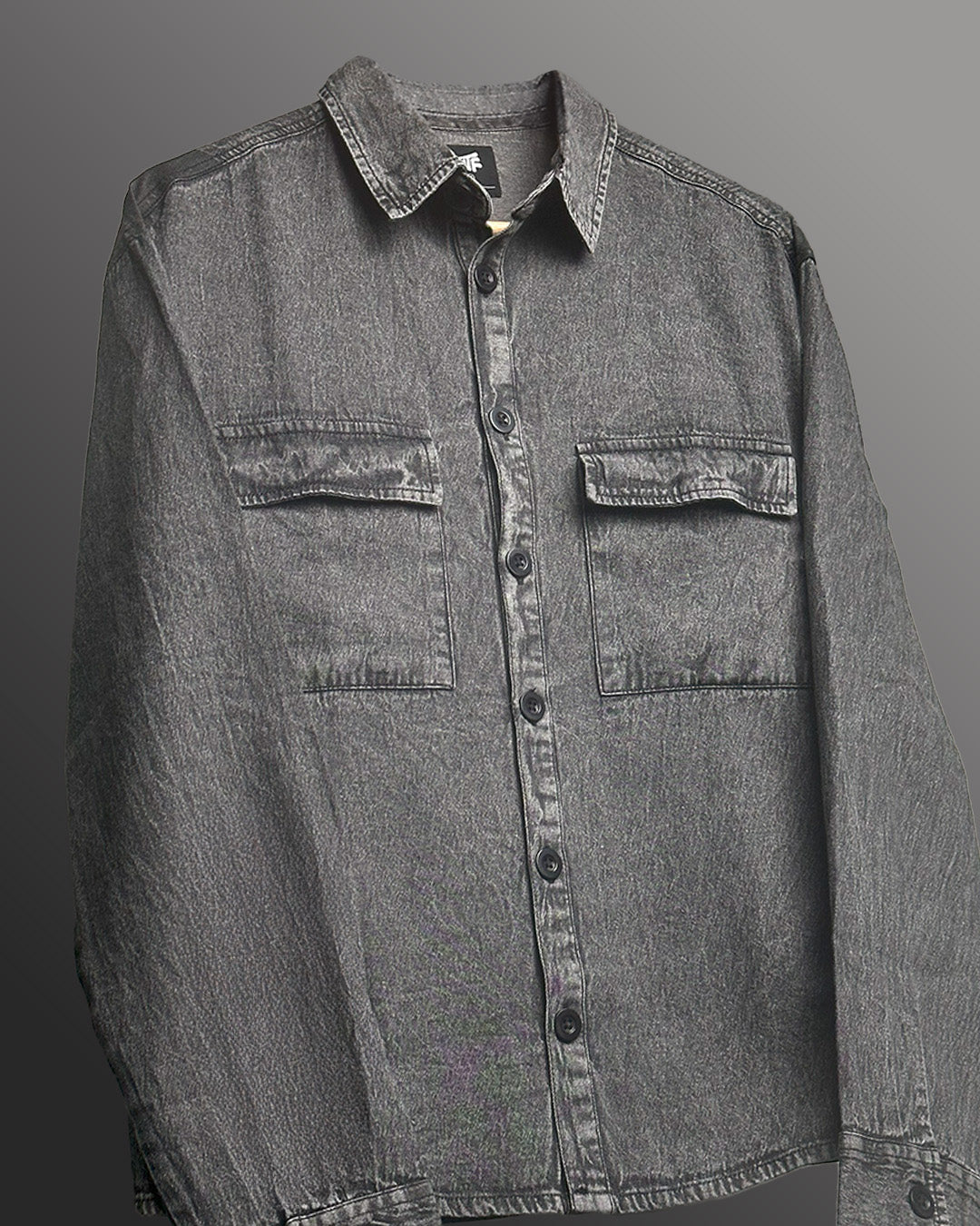 Flex Star Black Denim Shirt