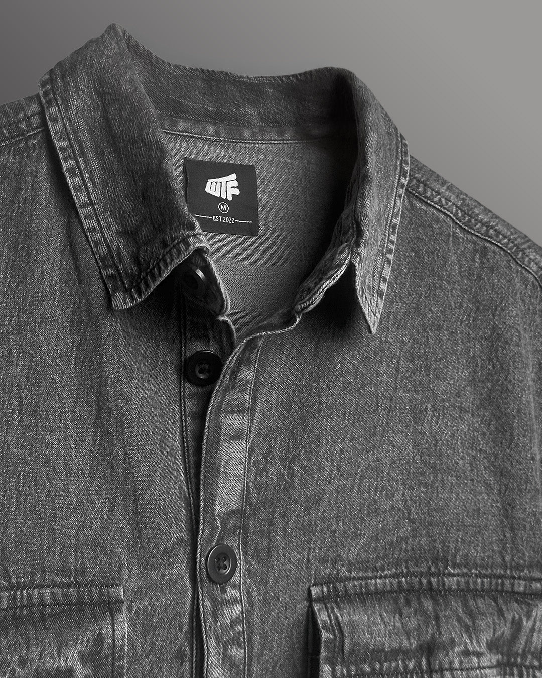 Flex Star Black Denim Shirt