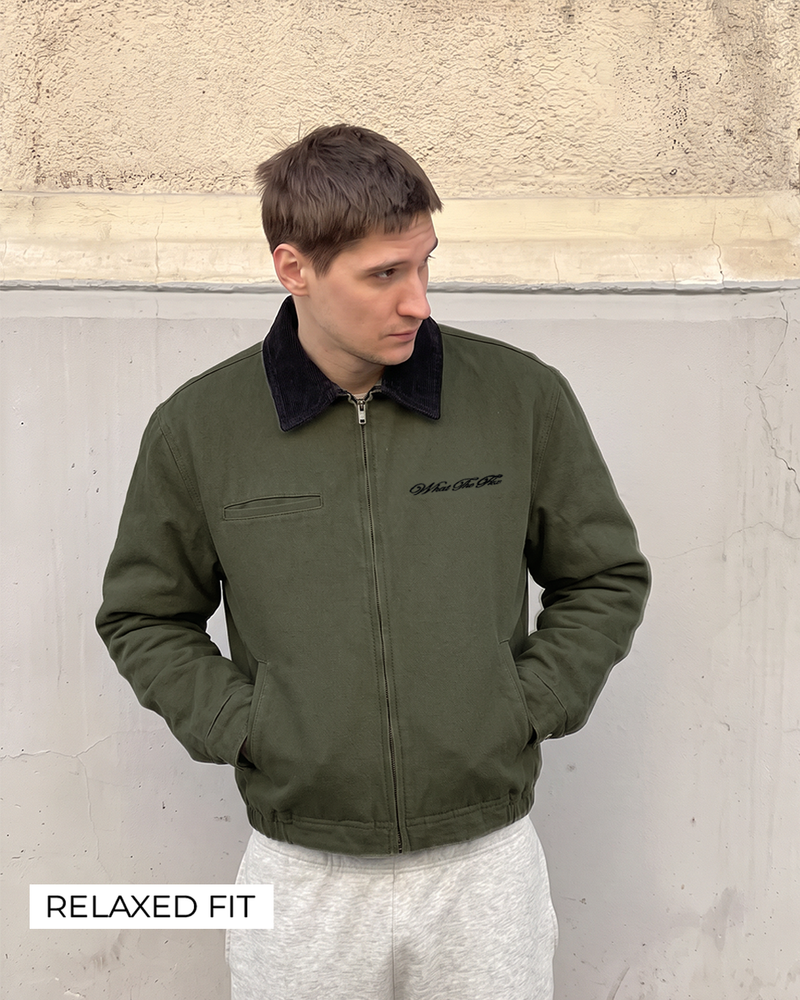 Forest Olive Denim Cord Jacket