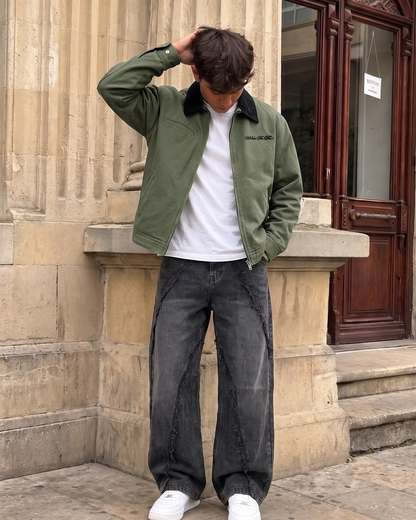 Forest Olive Denim Cord Jacket