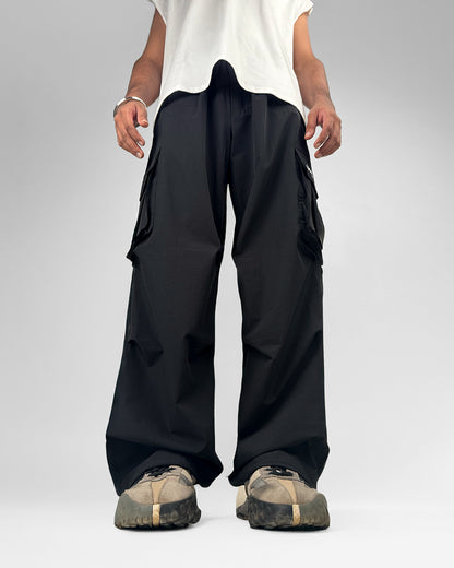 Black Freefall Parachute Pants