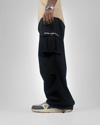 Black Freefall Parachute Pants
