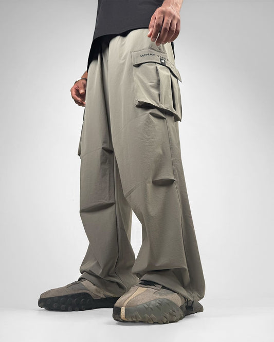 Grey Freefall Parachute Pants