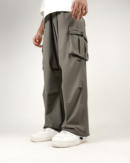 Grey Freefall Parachute Pants
