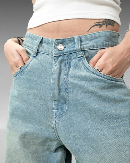 Frost Blue Baggy Jeans