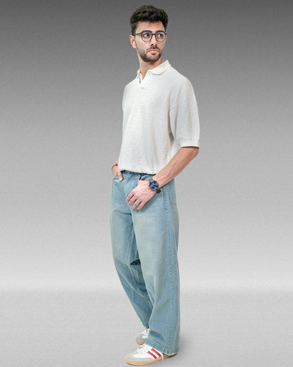 Frost Blue Baggy Jeans