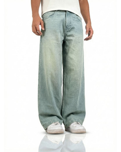 Frost Blue Baggy Denim Jeans