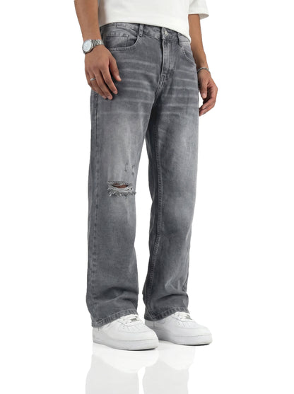 Ghost Grey Straight Cut Jeans