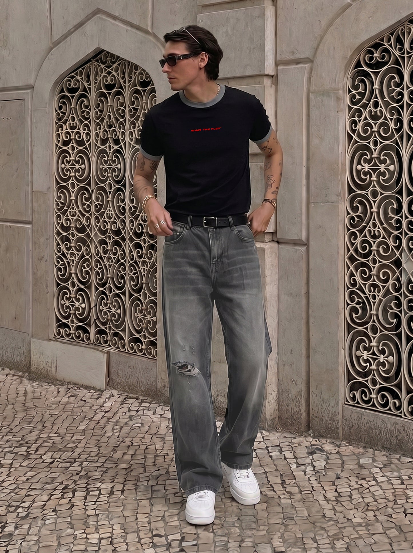 Ghost Grey Straight Cut Jeans