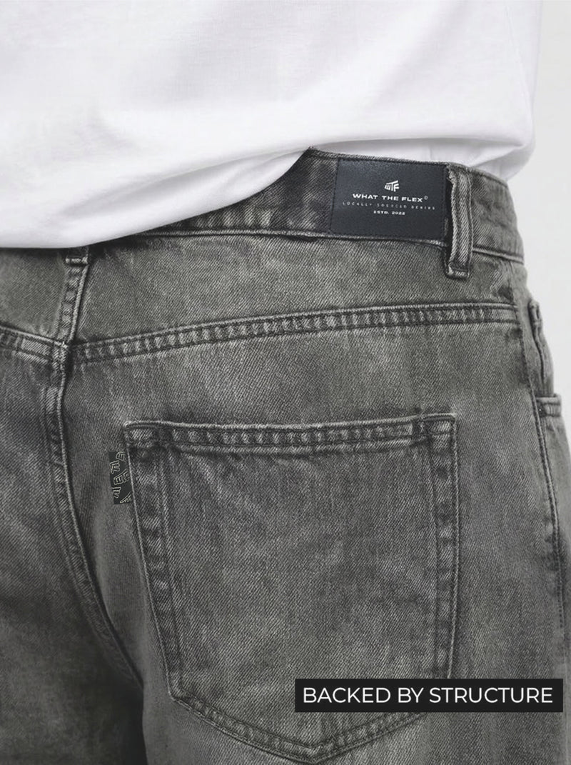 Ghost Grey Straight Cut Jeans