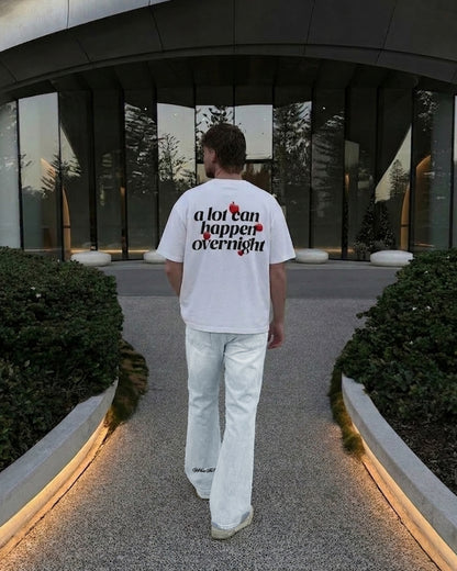 Goat Overnight Heavyweight White T-shirt