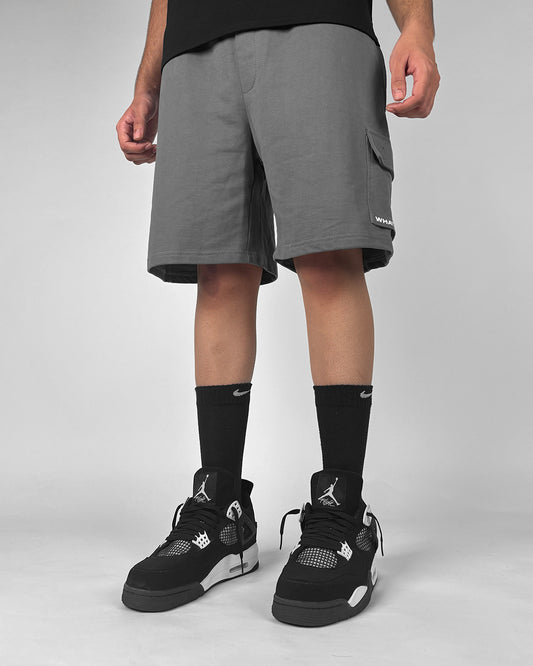 Dropzone Grey Cotton Shorts