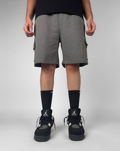 Dropzone Grey Cotton Shorts