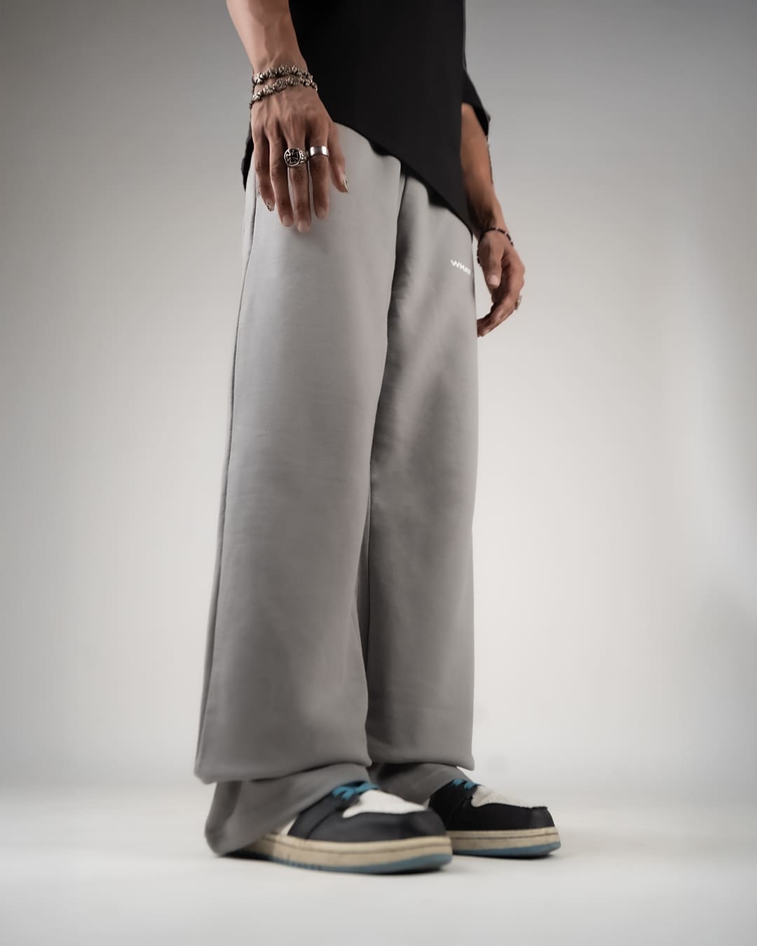 Grey Essential Cotton Pants