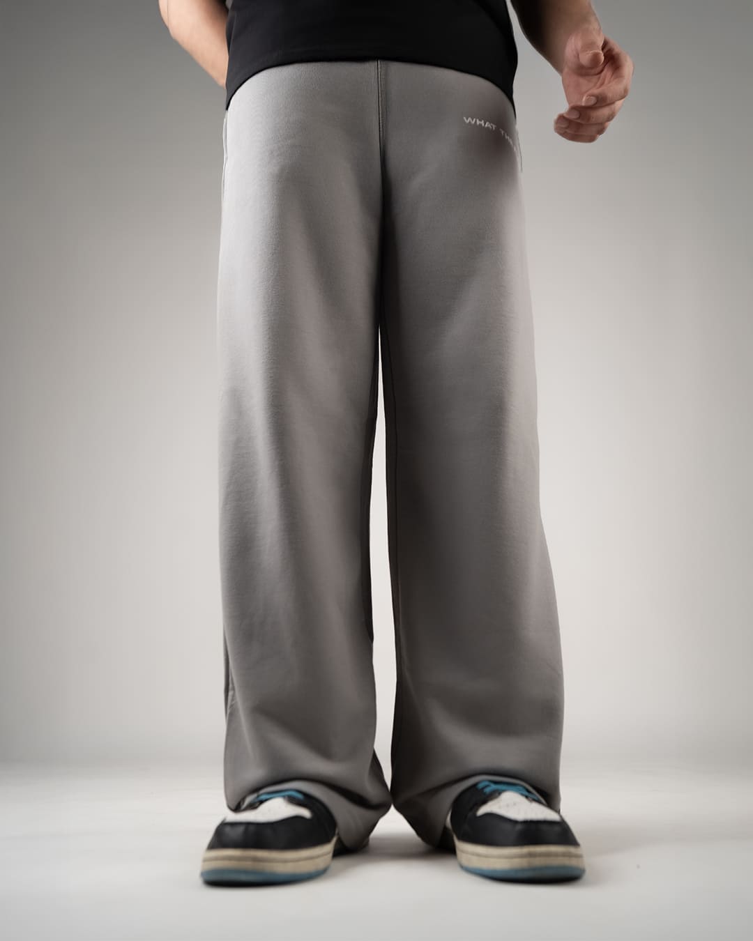Grey Essential Cotton Pants