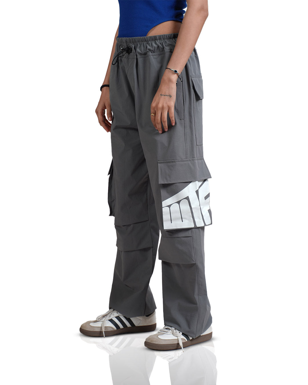 Buy Grey Parachute Pants for Men & Women (Baggy Fit) | by WTFlex