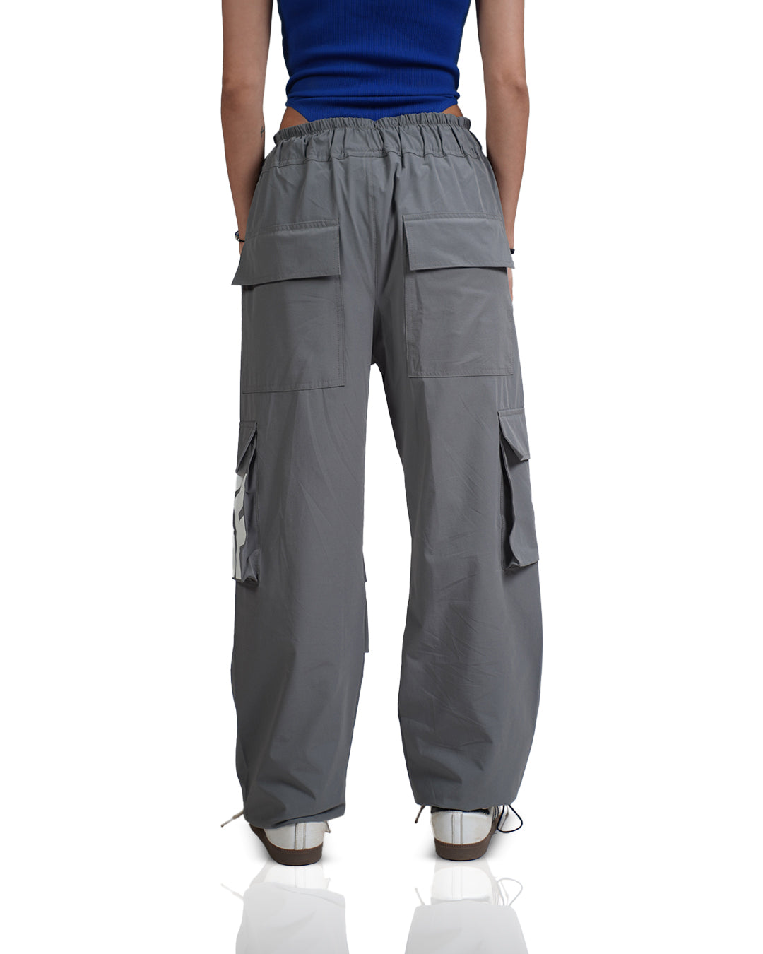 Grey Parachute Pants