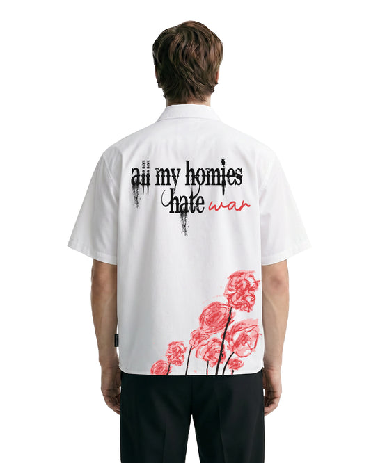 Hate War Half Sleeves Shirt