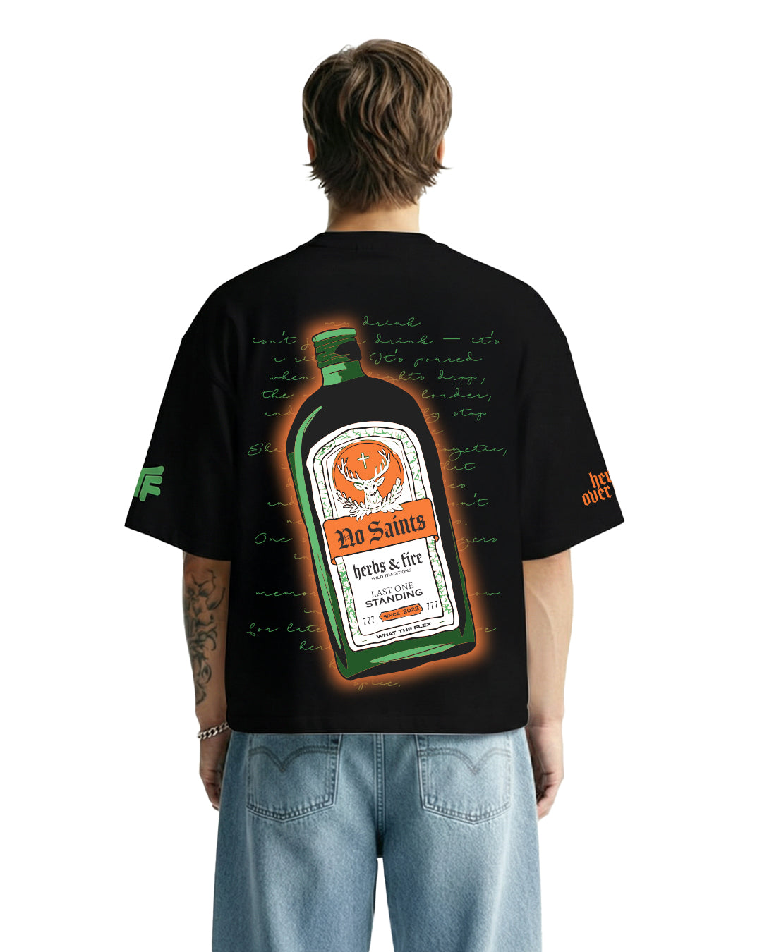 BUY Herbs And Fire Boxy-Fit T-shirt – WHAT THE FLEX