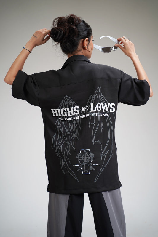 Highs & Lows Bowling Shirt - WHAT THE FLEX