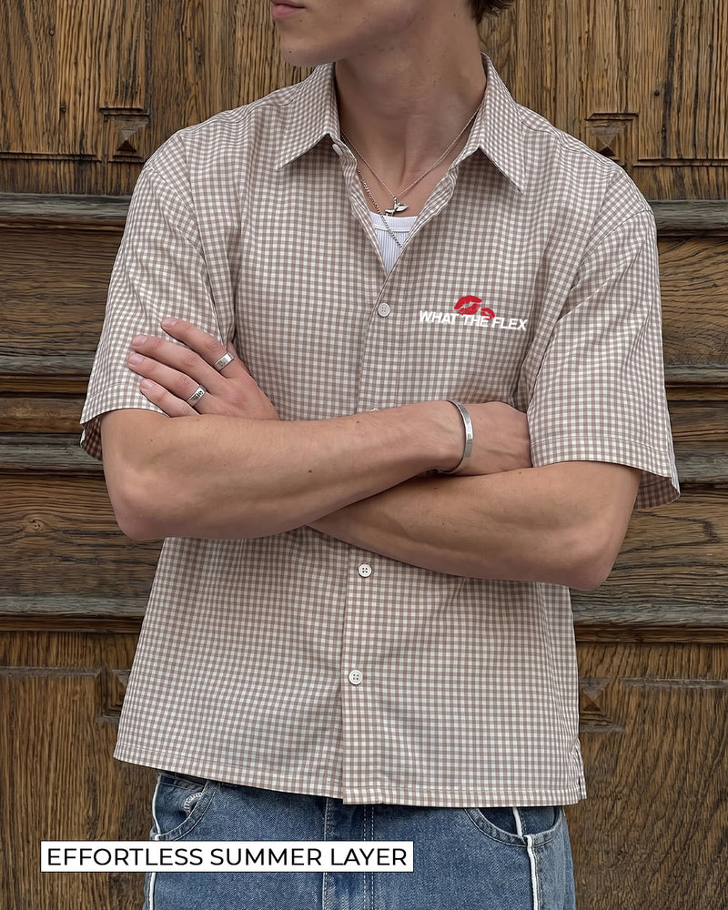 Home Half Sleeves Checks Shirt