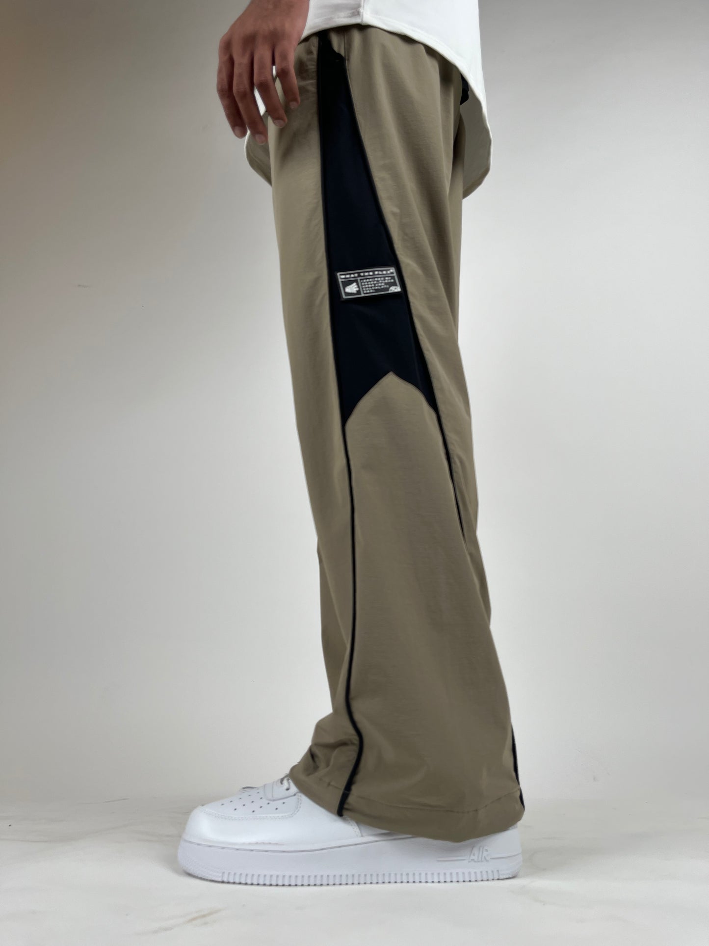 Beige Core Parachute Pants