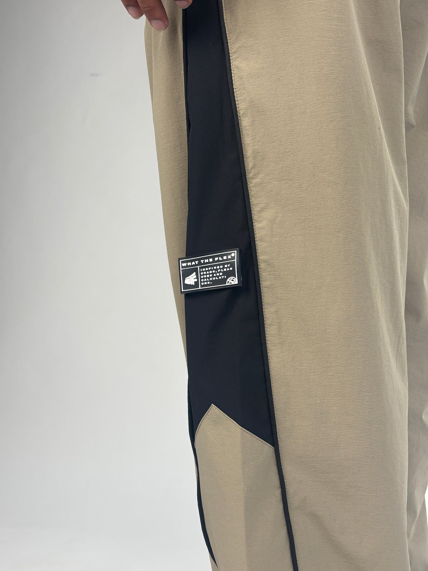 Beige Core Parachute Pants