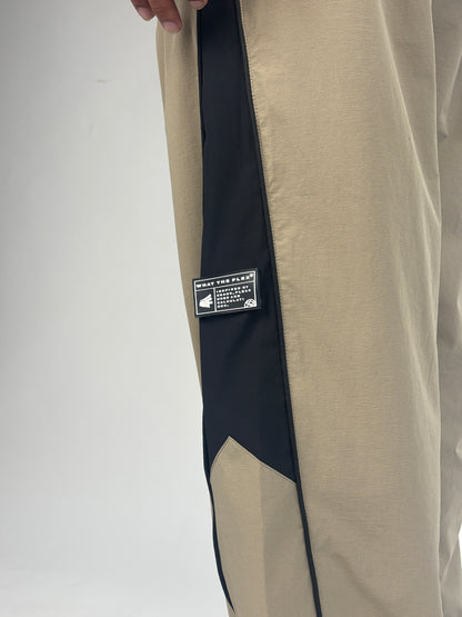 Beige Core Parachute Pants