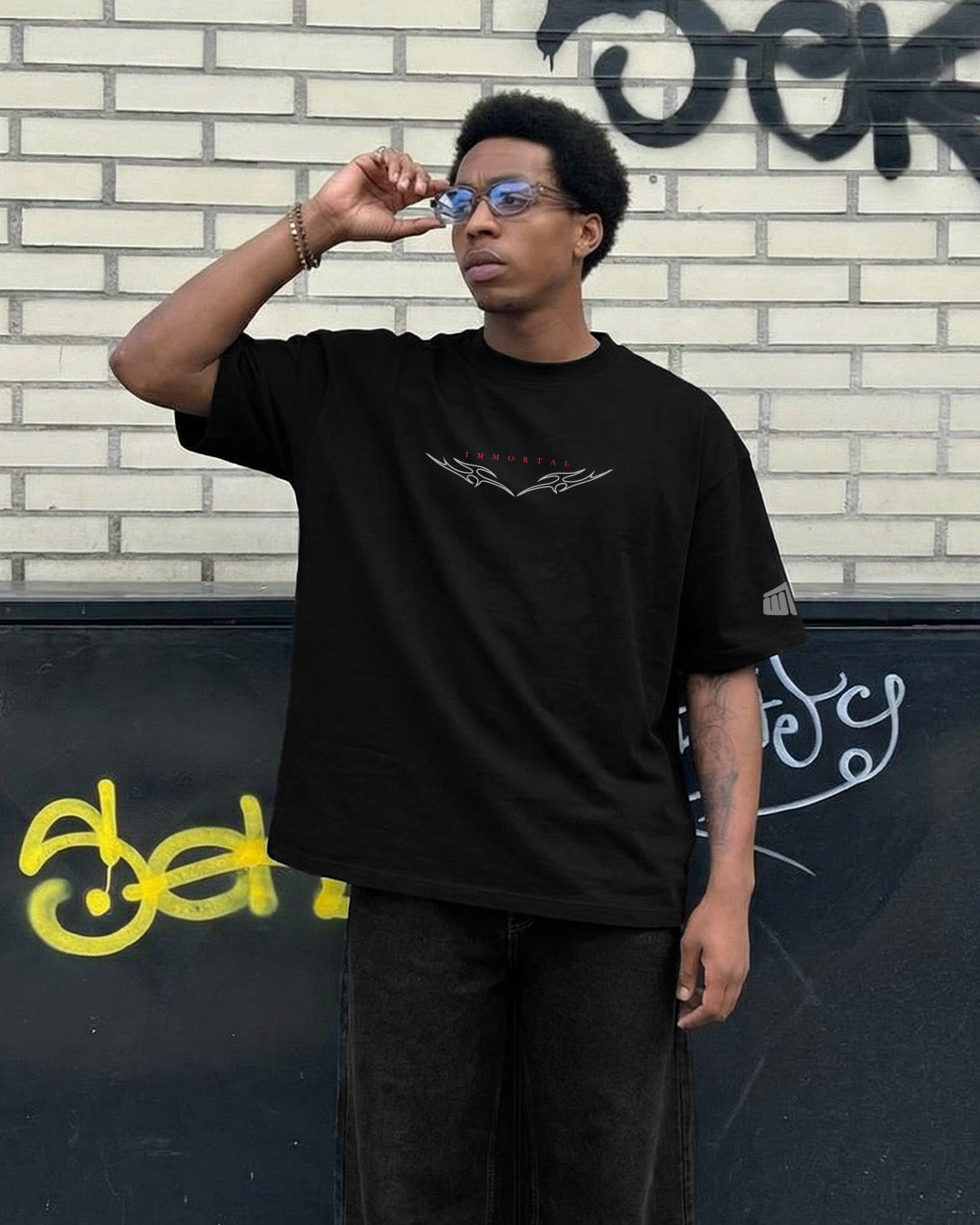 トップス Mastermind SILVER REFLECTIVE PRINT TEE Immortal Reflective Heavyweight T-shirt – WHAT THE FLEX
