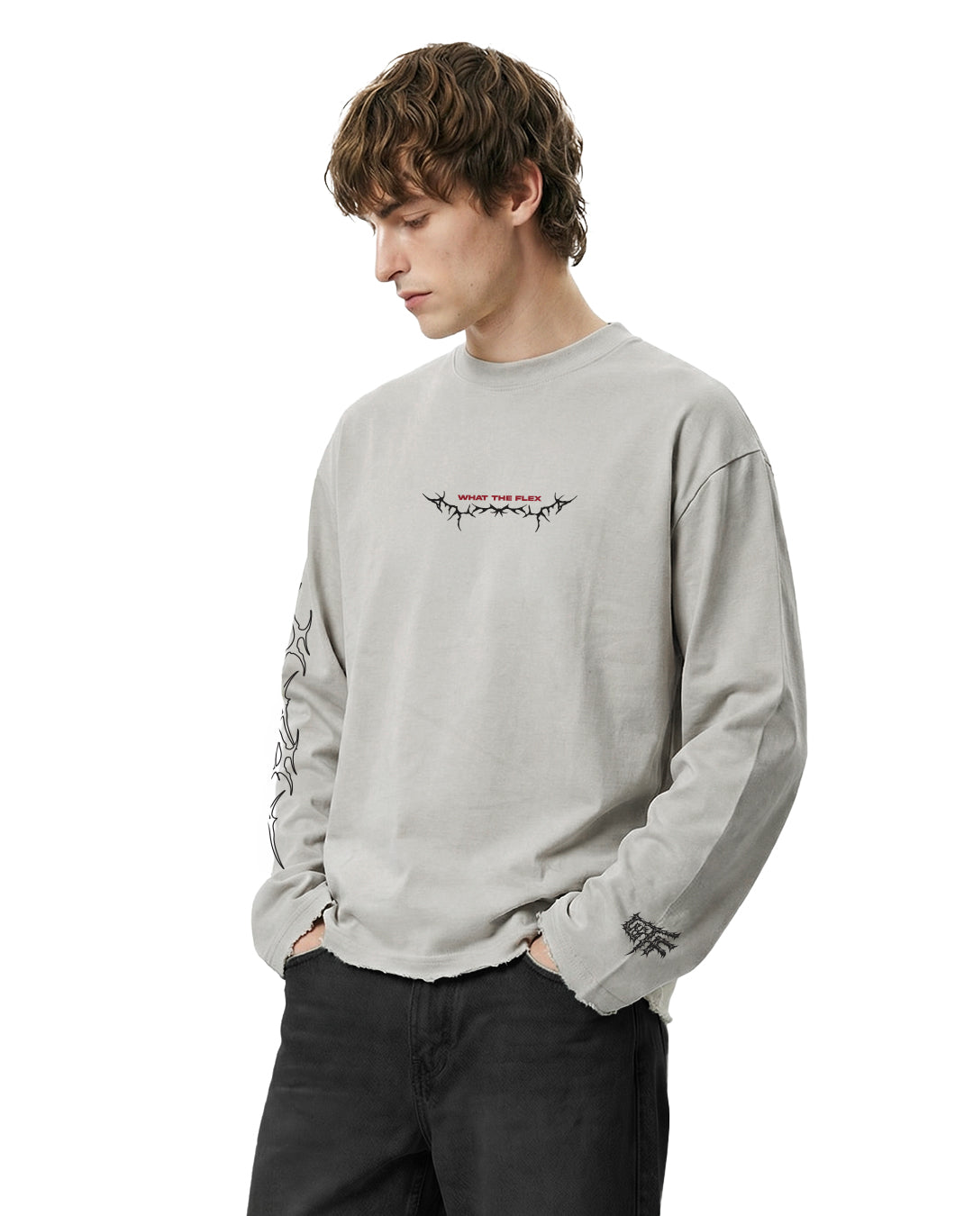 Inner Peace Full Sleeves Boxy-Fit T-shirt – WHAT THE FLEX