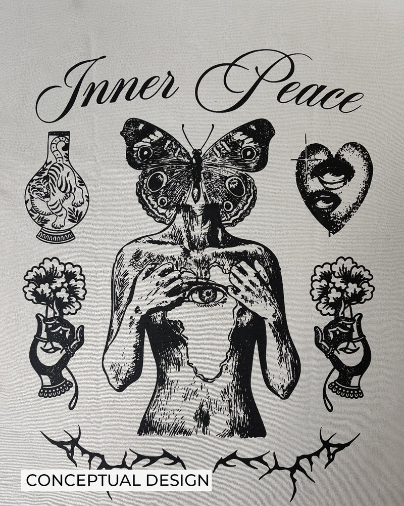 Inner Peace Full Sleeves Boxy-Fit T-shirt
