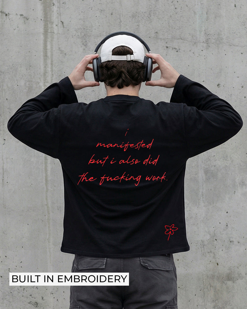 Manifested Full Sleeves Boxy-Fit T-shirt