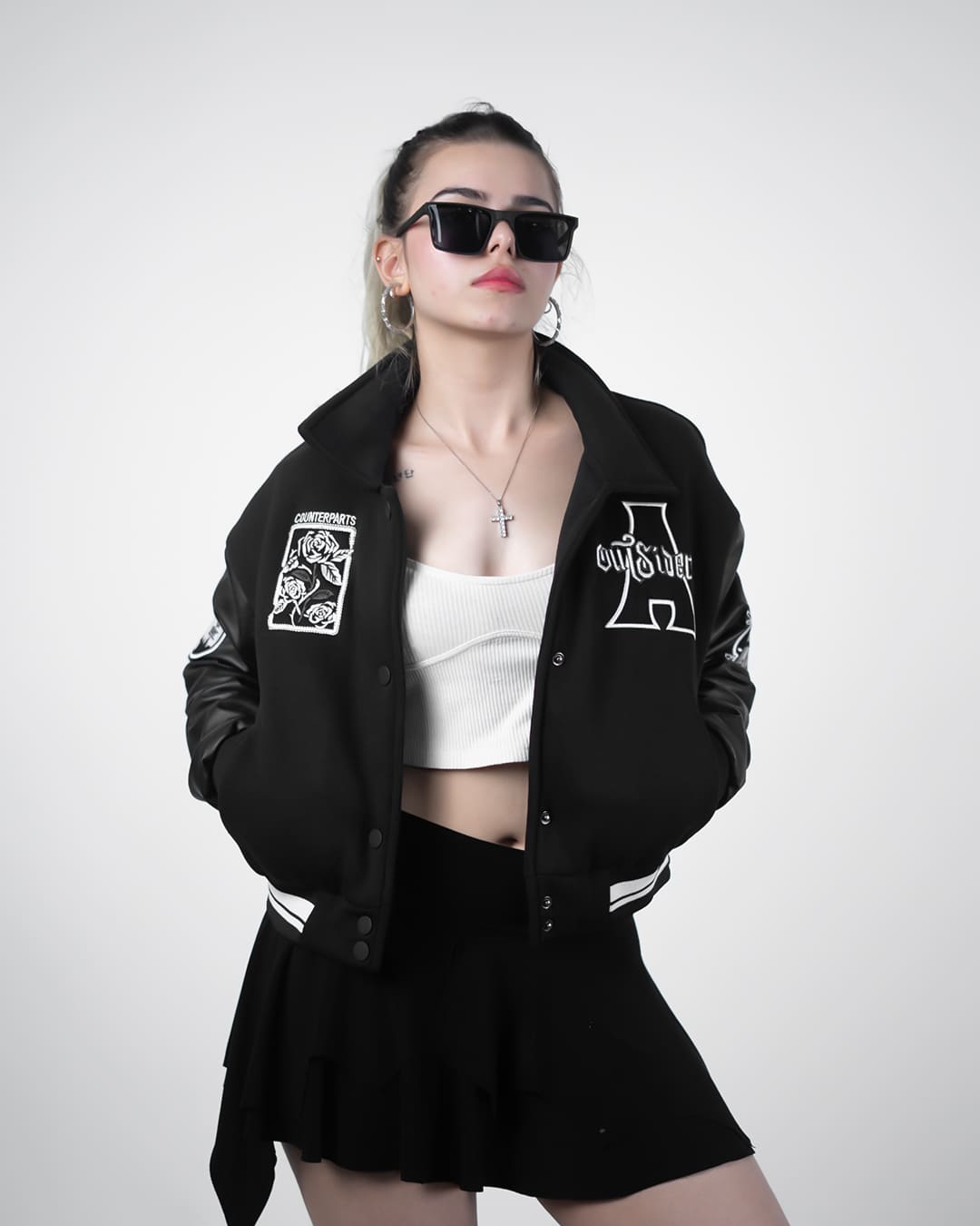 IMPULSIVE VARSITY JACKET (CROPPED)