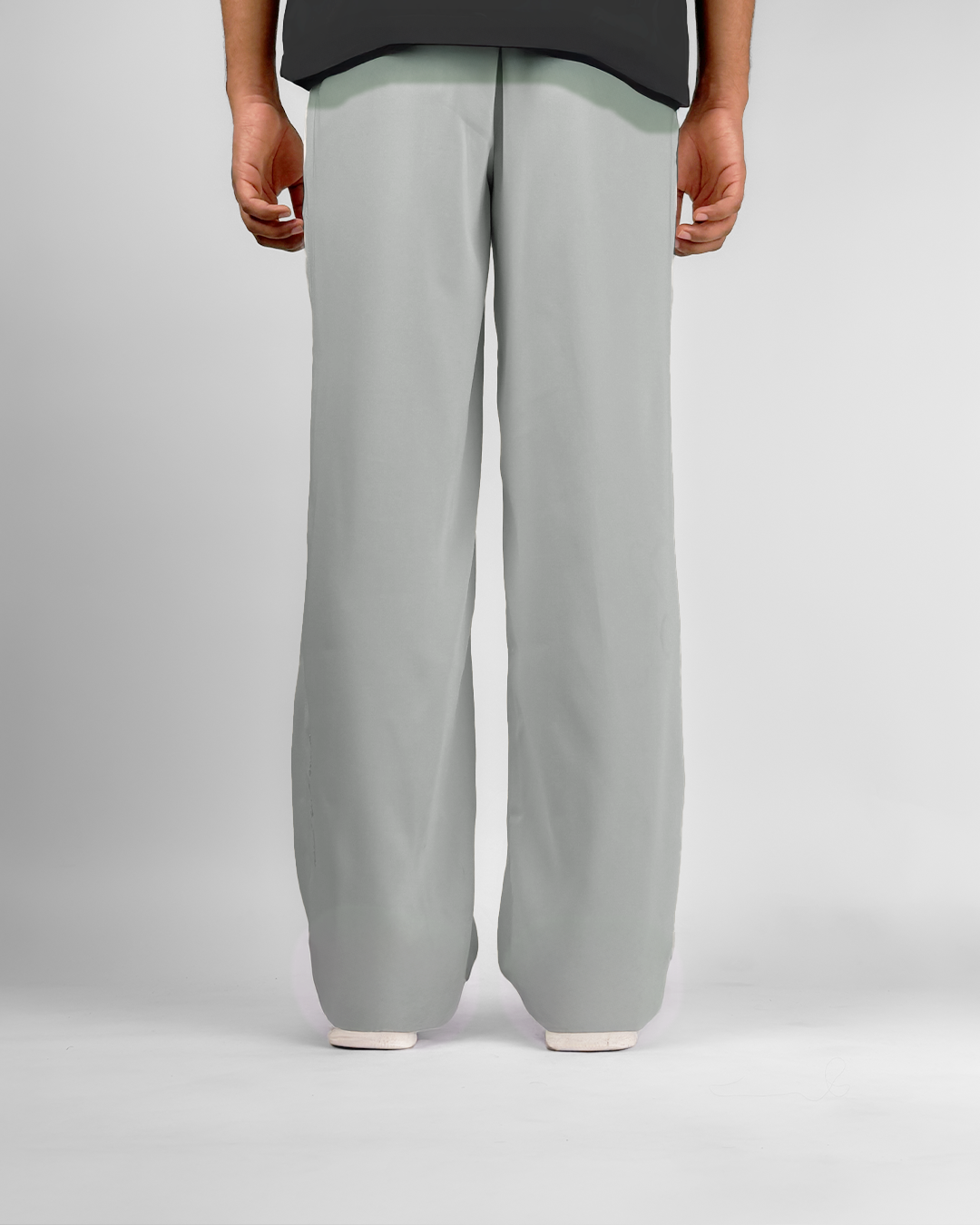 Classic Light Grey Korean Pants